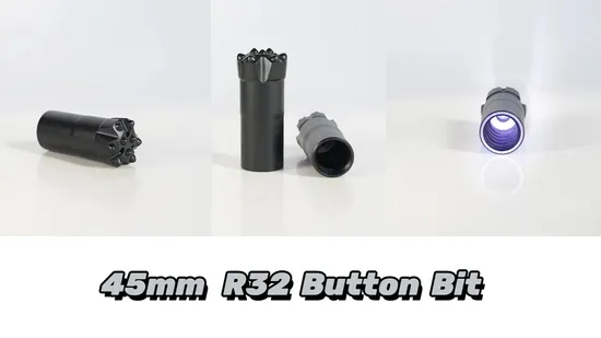R32 45mm Mining Top Hammer Drilling Rock Drill Thread Button Bit